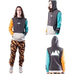 NWT Brooklyn Cloth Color Block Hoodie